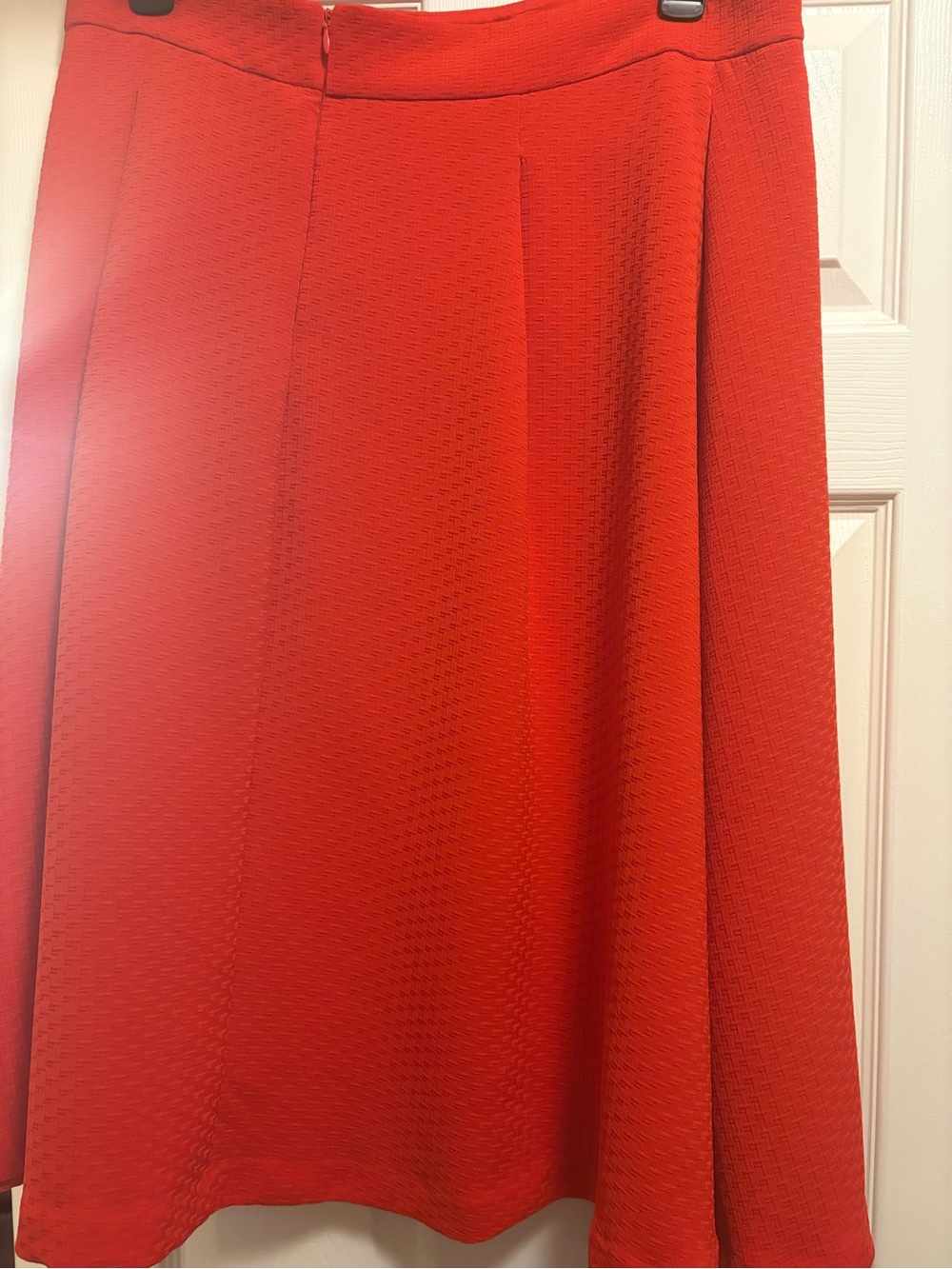 New York & Company Vibrant Red Circle Skirt - Picture 3 of 5